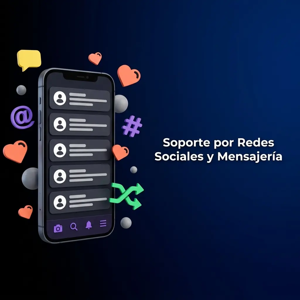 Soporte de Bet30 por WhatsApp, Telegram, Facebook Messenger y Twitter para consultas rápidas desde móvil